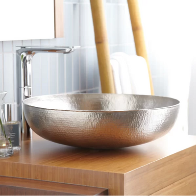 Native Trails Maestro Copper Circular Vessel Bathroom Sink CPS584