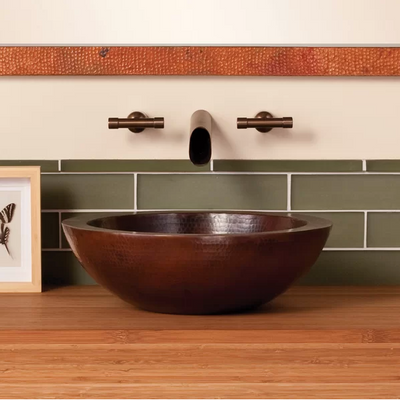 Native Trails Laguna Metal Circular Vessel Bathroom Sink CPS255